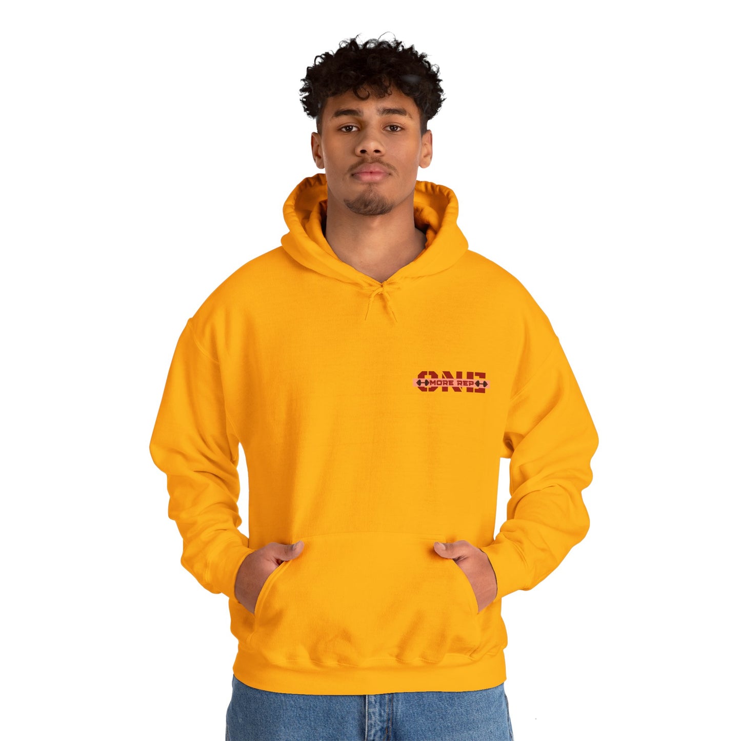 "Stronger whit every rep, One More Rep" Hoodie