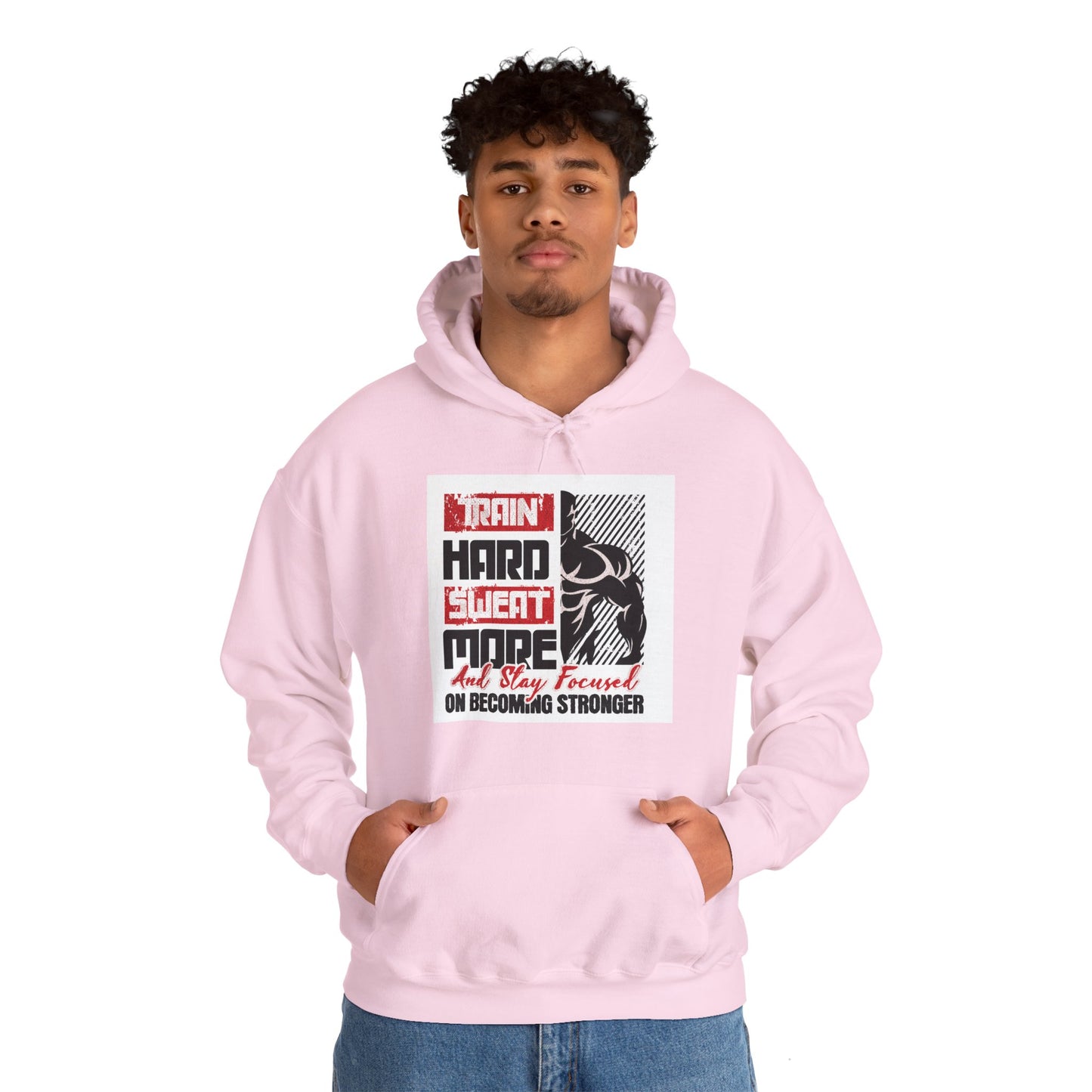 "Train Hard Sweat More" Gym Hoodie