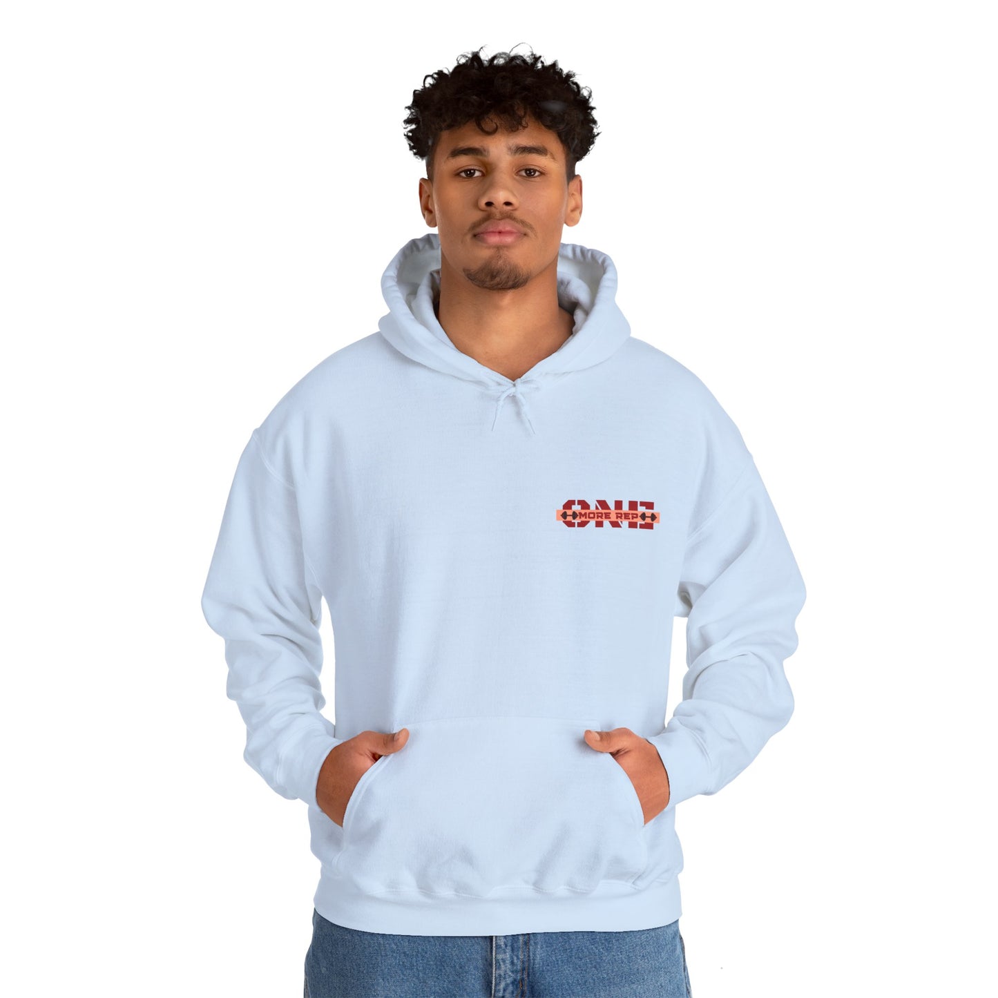 "Stronger whit every rep, One More Rep" Hoodie