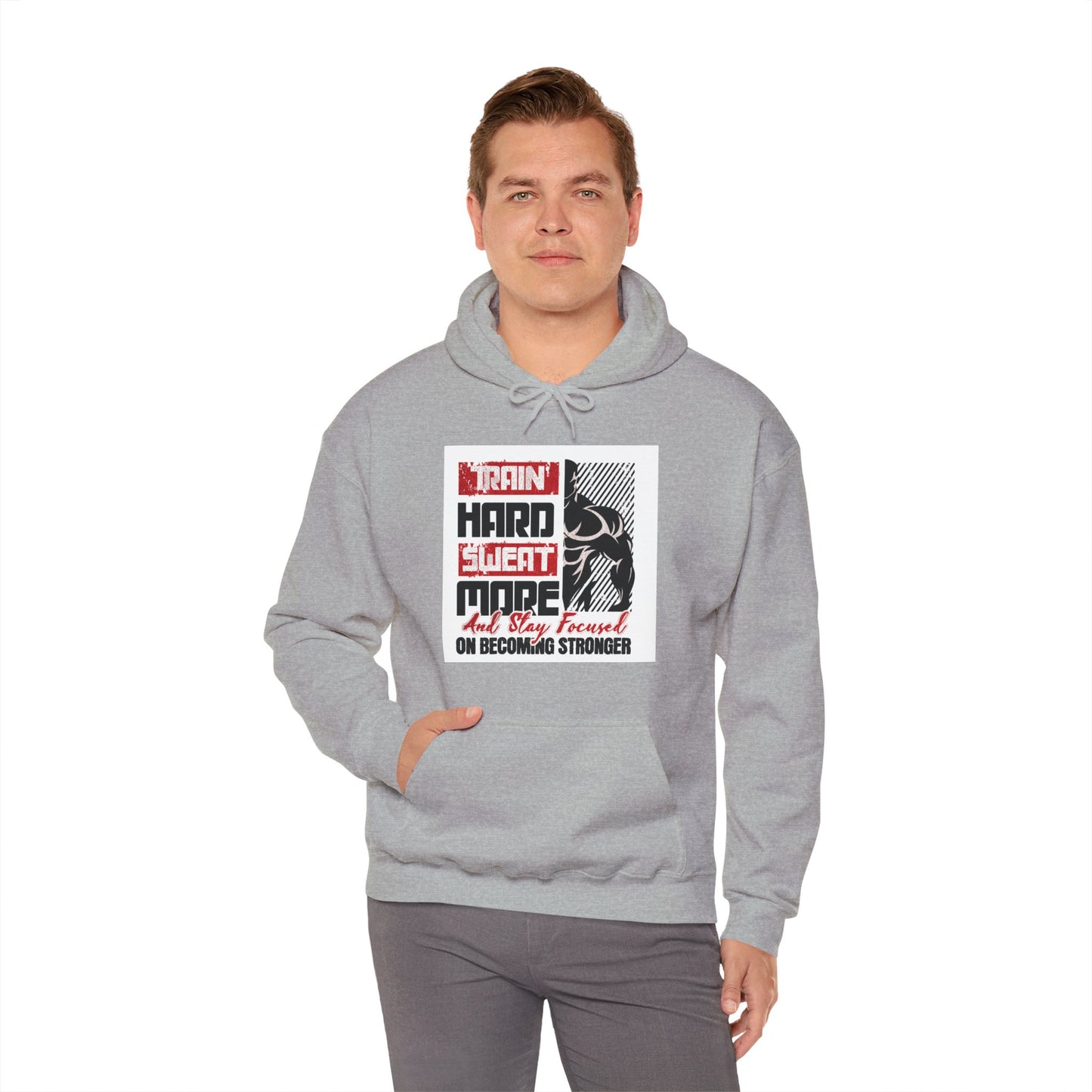 "Train Hard Sweat More" Gym Hoodie