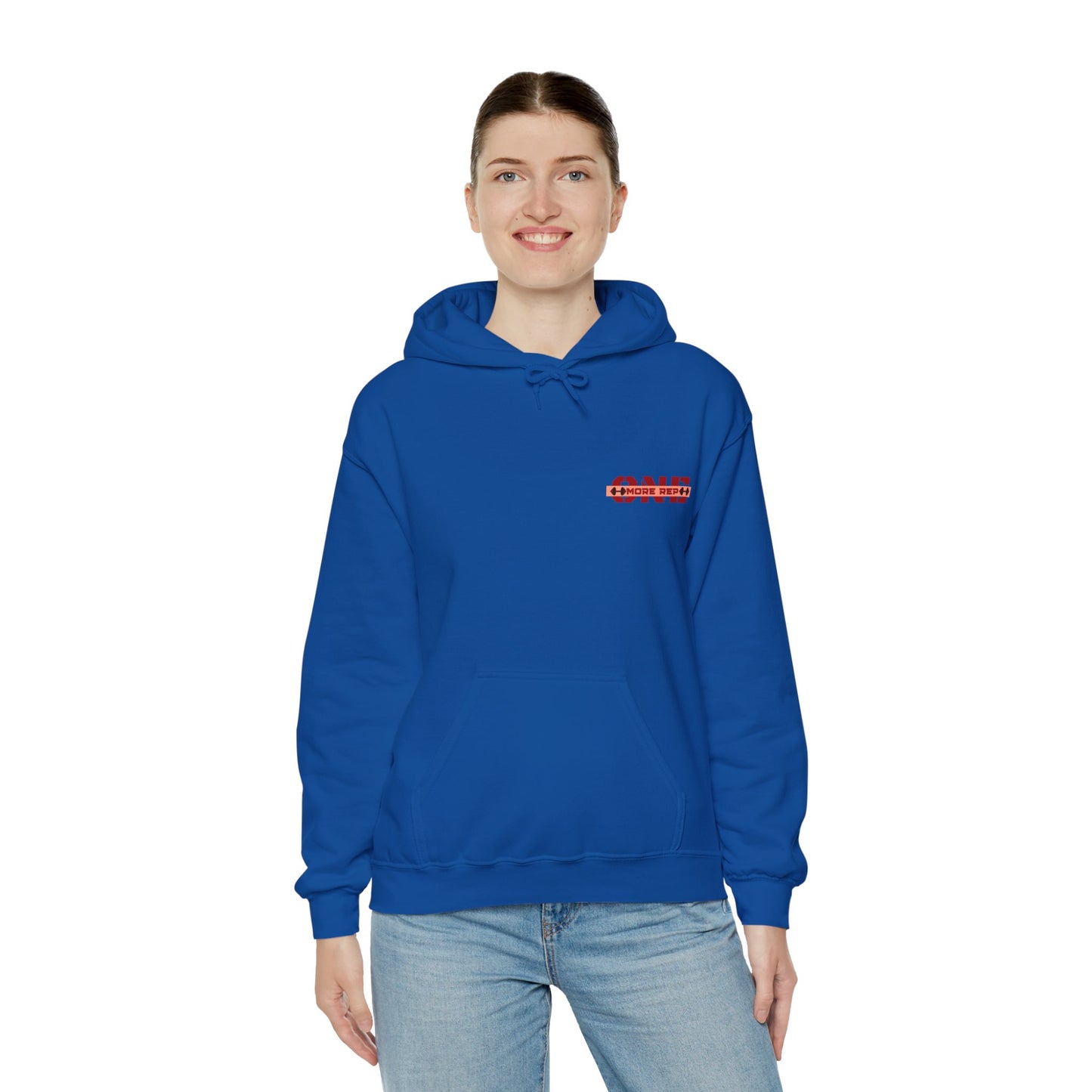 "Stronger whit every rep, One More Rep" Hoodie
