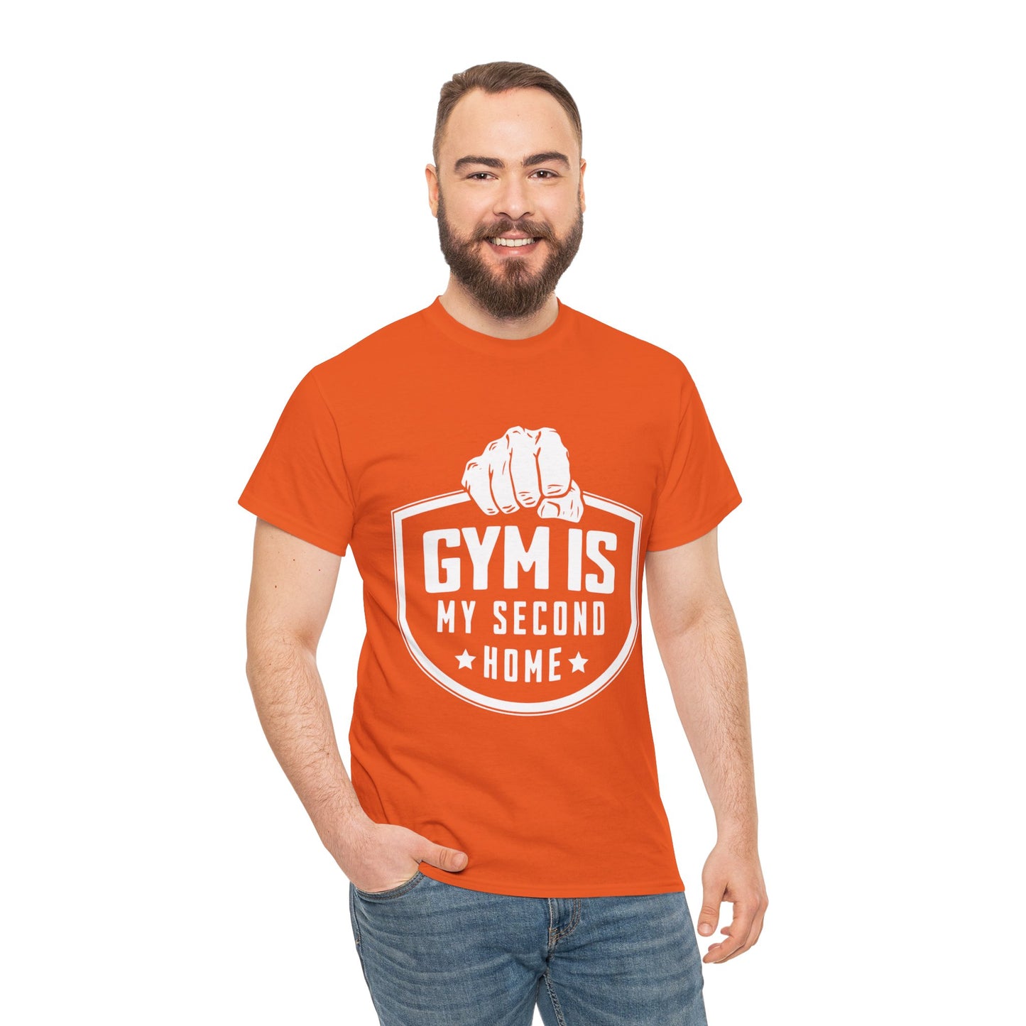 Camiseta Unisex "Gym is My Second Home"