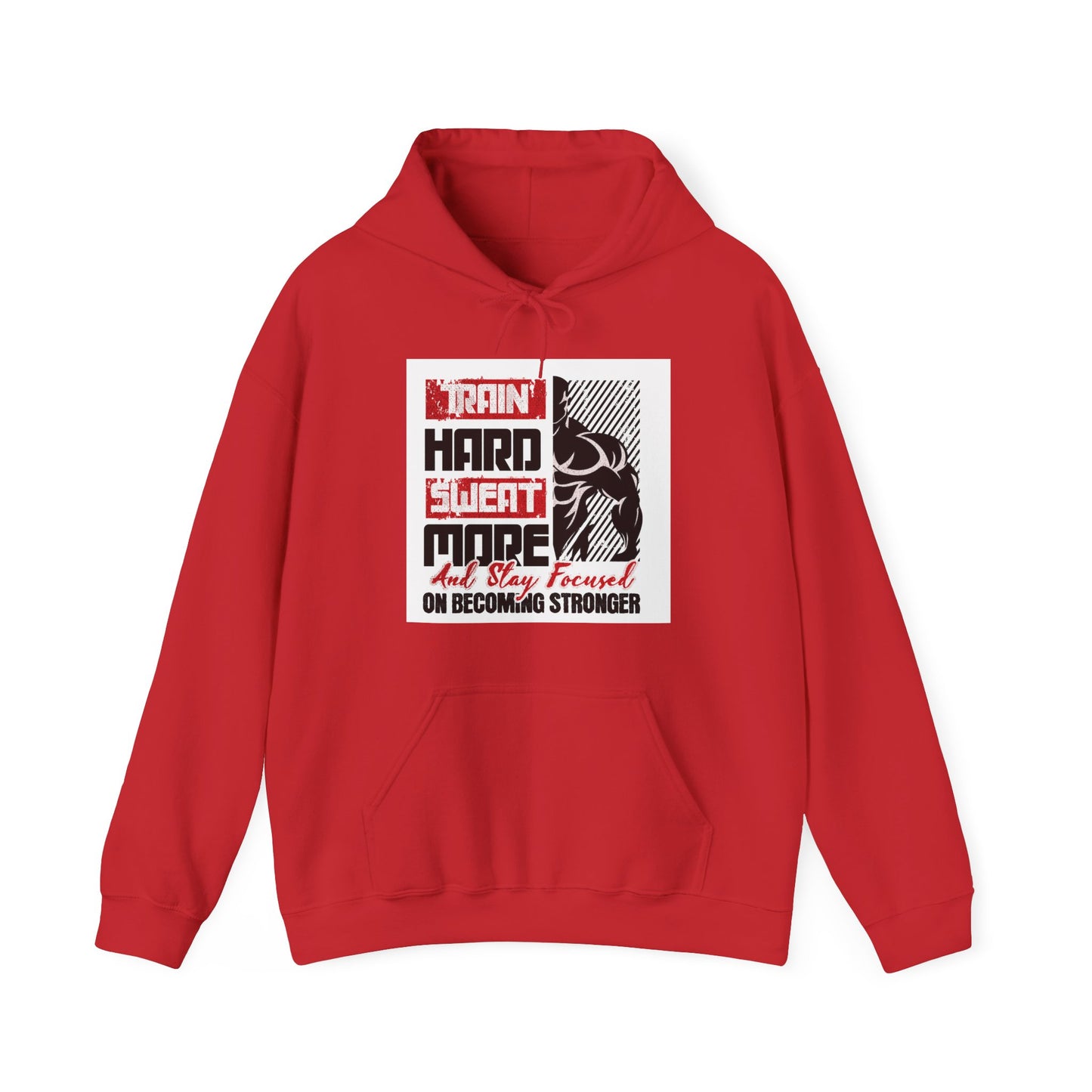 "Train Hard Sweat More" Gym Hoodie
