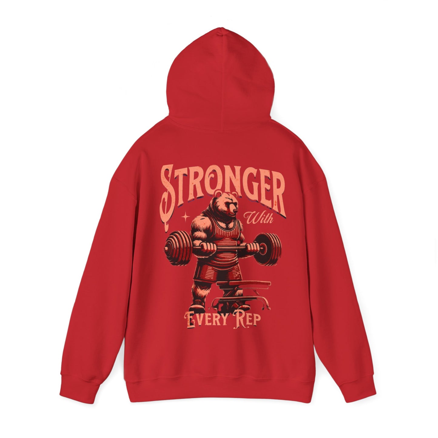 "Stronger whit every rep, One More Rep" Hoodie