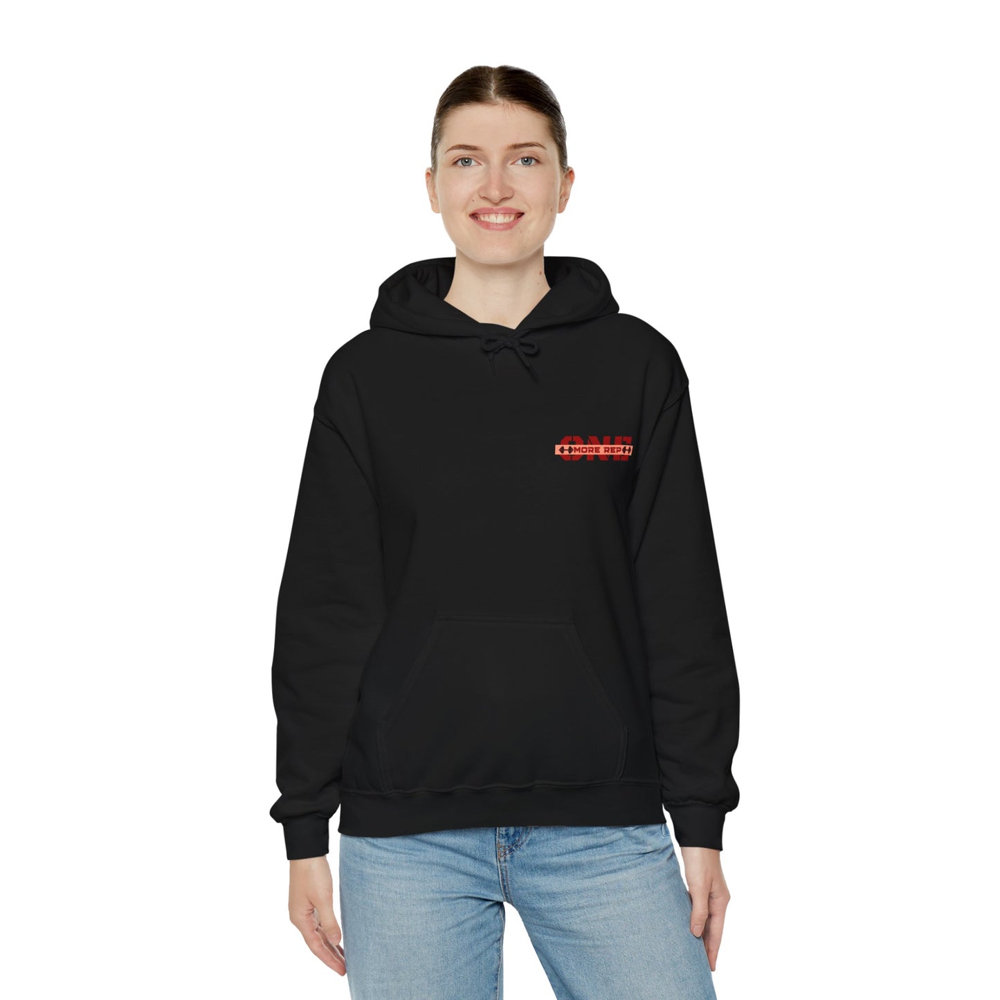 "Stronger whit every rep, One More Rep" Hoodie