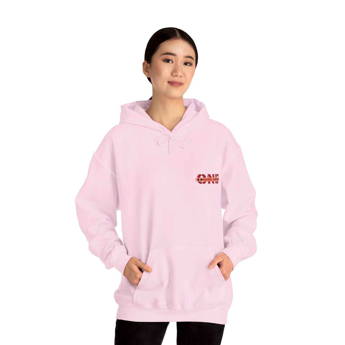 "Stronger whit every rep, One More Rep" Hoodie