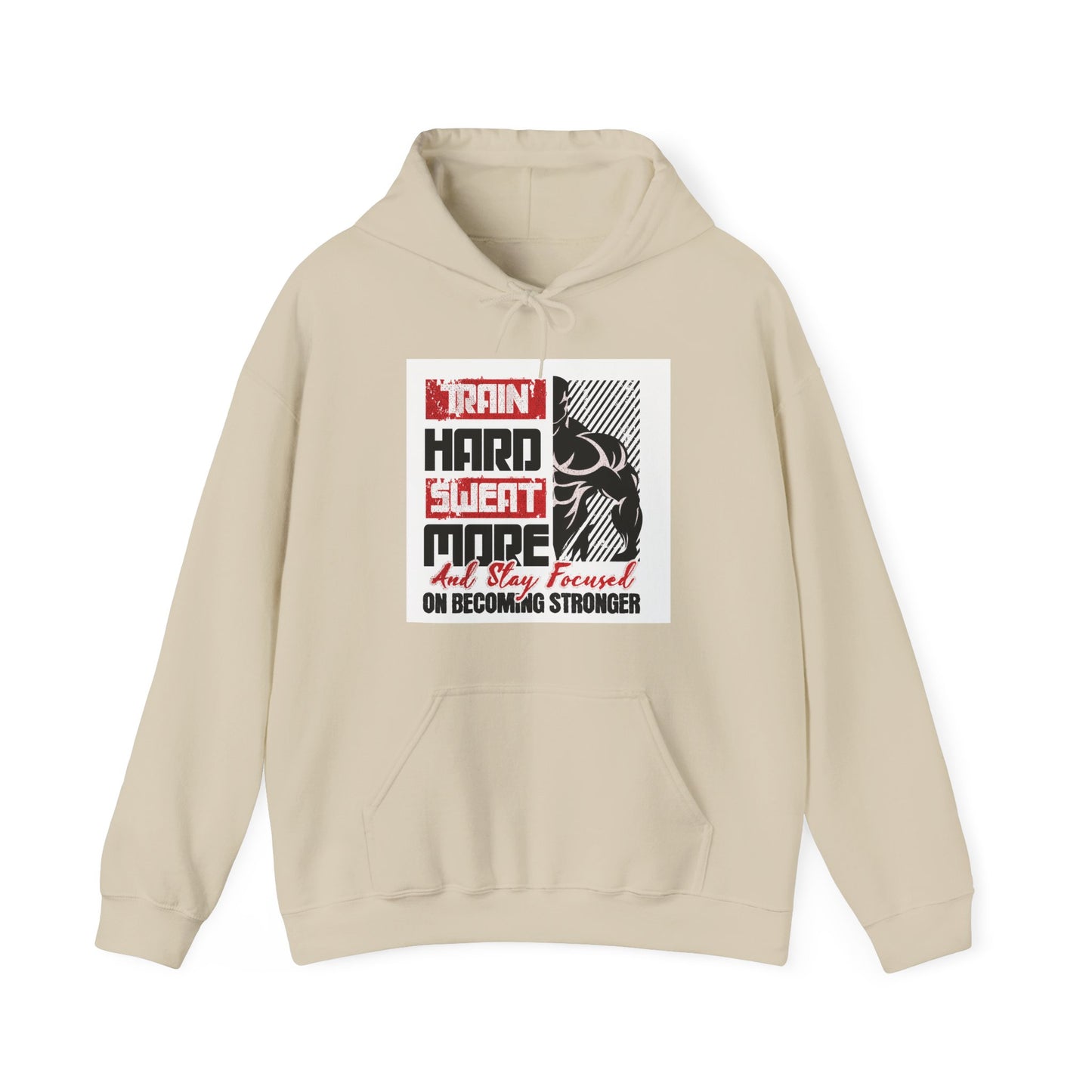 "Train Hard Sweat More" Gym Hoodie