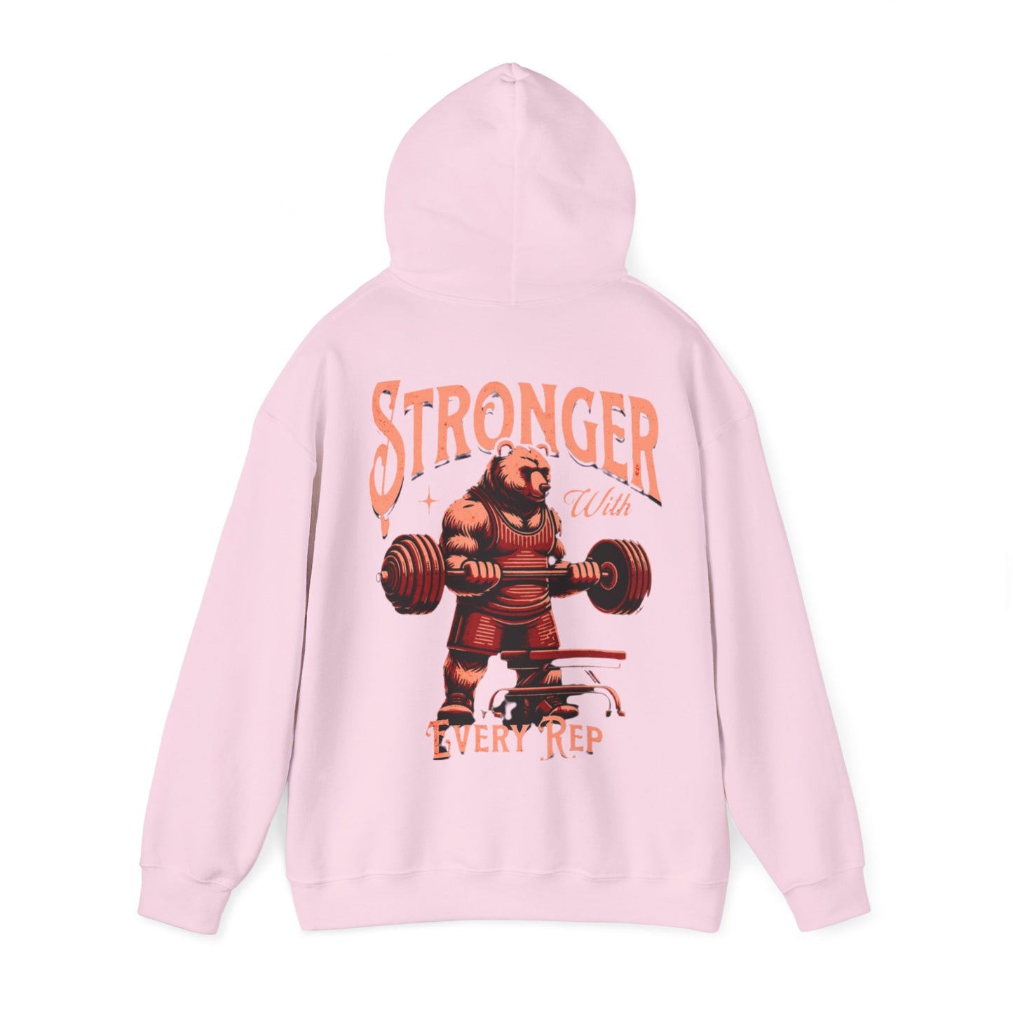 "Stronger whit every rep, One More Rep" Hoodie