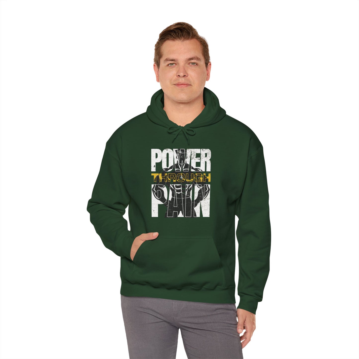 Power Through Pain Gym Hoodie