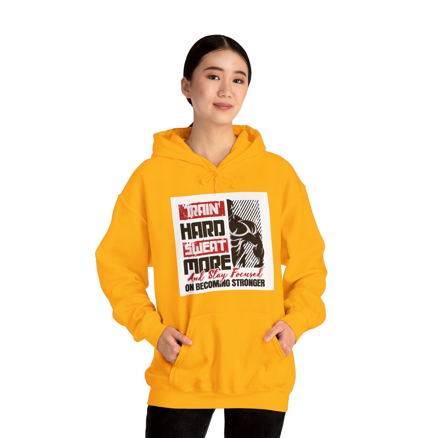 "Train Hard Sweat More" Gym Hoodie