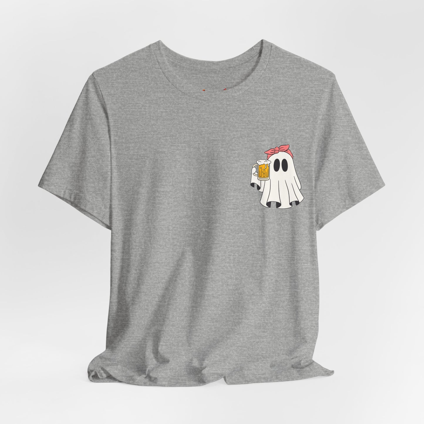 Camiseta "Girl Ghost" de Halloween  "Beer or Treat"