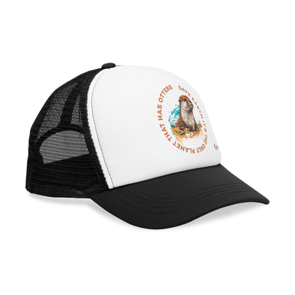 Gorra de malla de Nutria,  Día de la Nutria, Salvemos la tierra es el único planeta donde hay Nutrias, Amante de los Animales