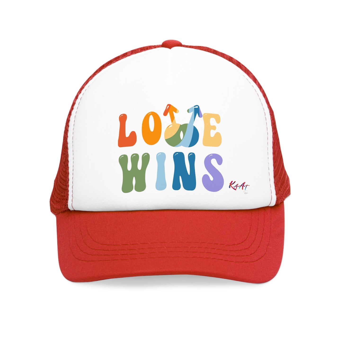 Gorra de malla Unisex inspirada en el PRIDE, El Amor Gana