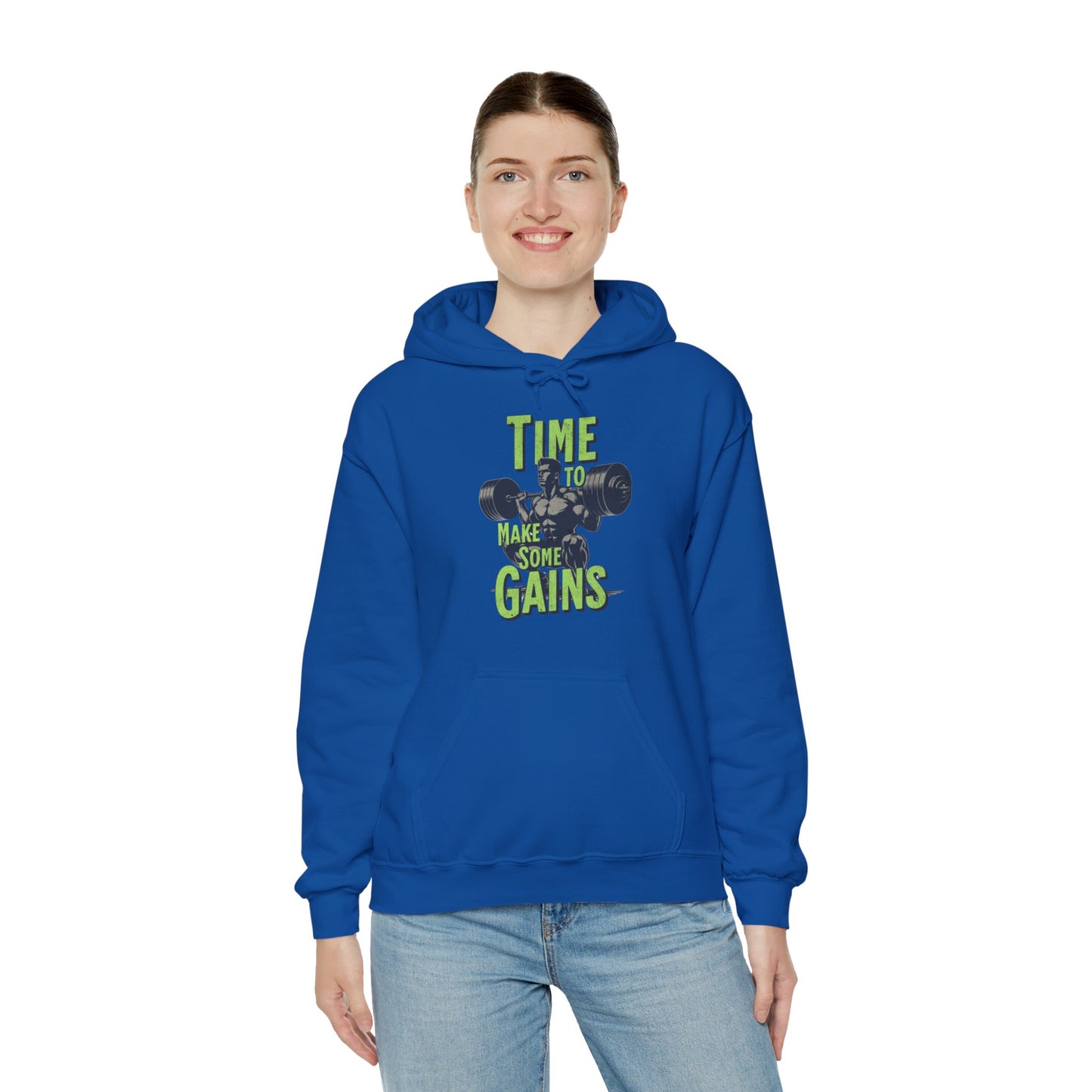 Sudadera con capucha "Time to make some Gains" para el Gym