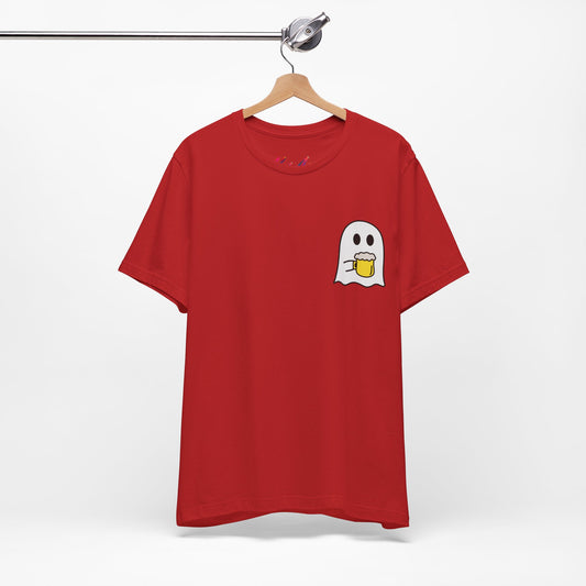 Camiseta de fantasma para Halloween  "Beer or Treat"