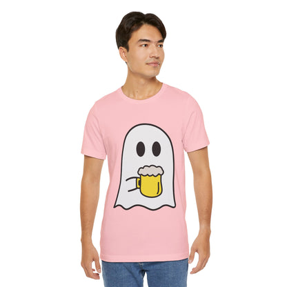 Camiseta Divertida de Halloween, Funny  Ghost, Beer Lovers