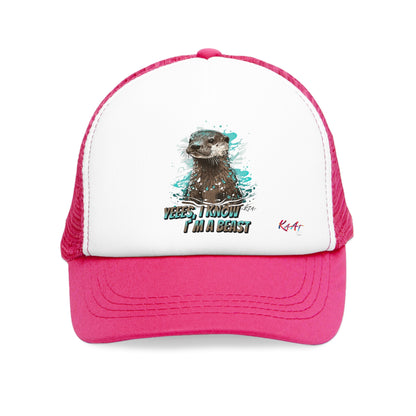 Gorra de malla de nutria, Gorra divertida de nutria, Regalo para amantes de las nutrias