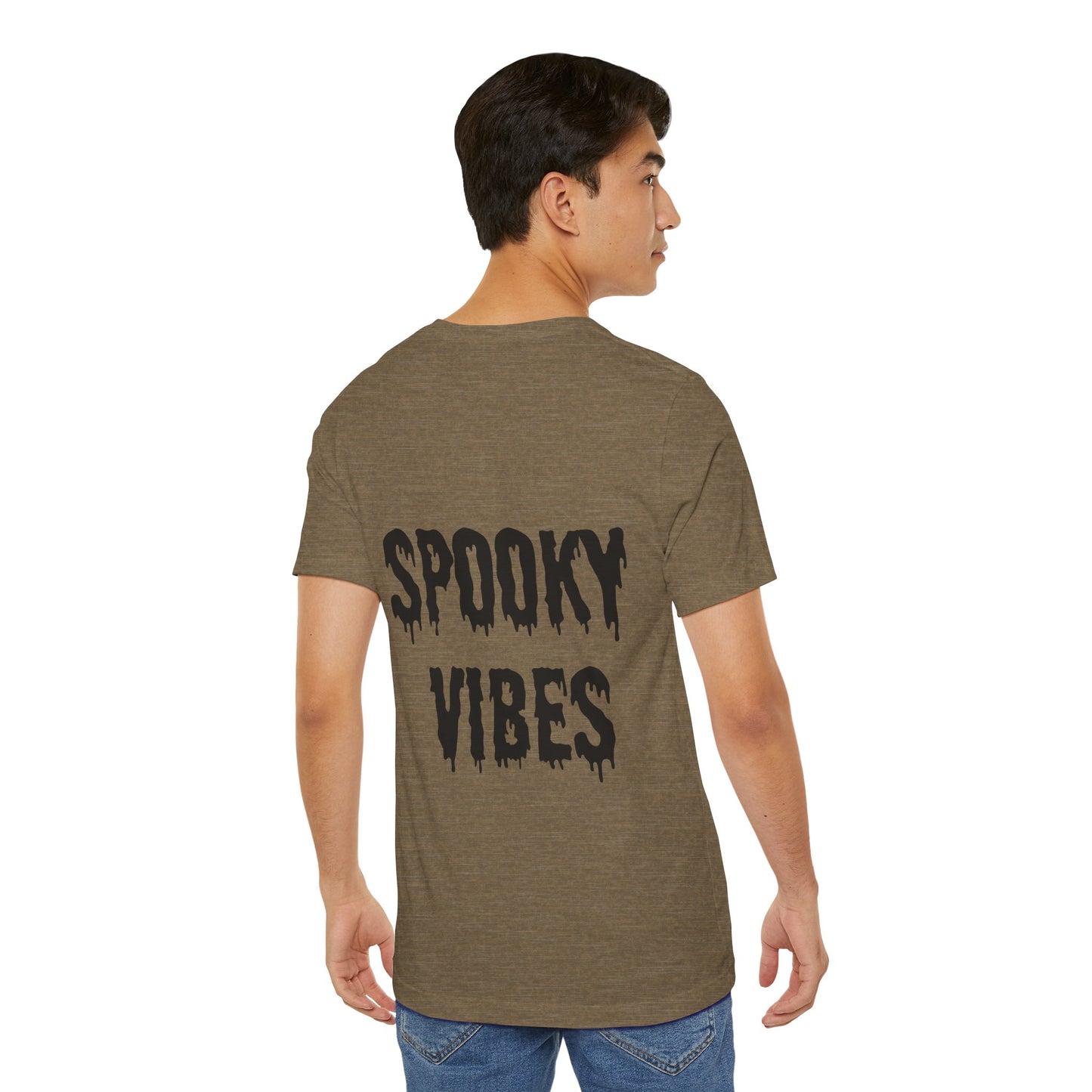 Camiseta de "Spooky Vibes" de gato para Halloween