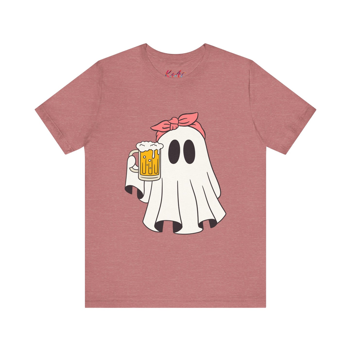 Camiseta Divertida de Halloween, Funny  Ghost, Beer Lovers