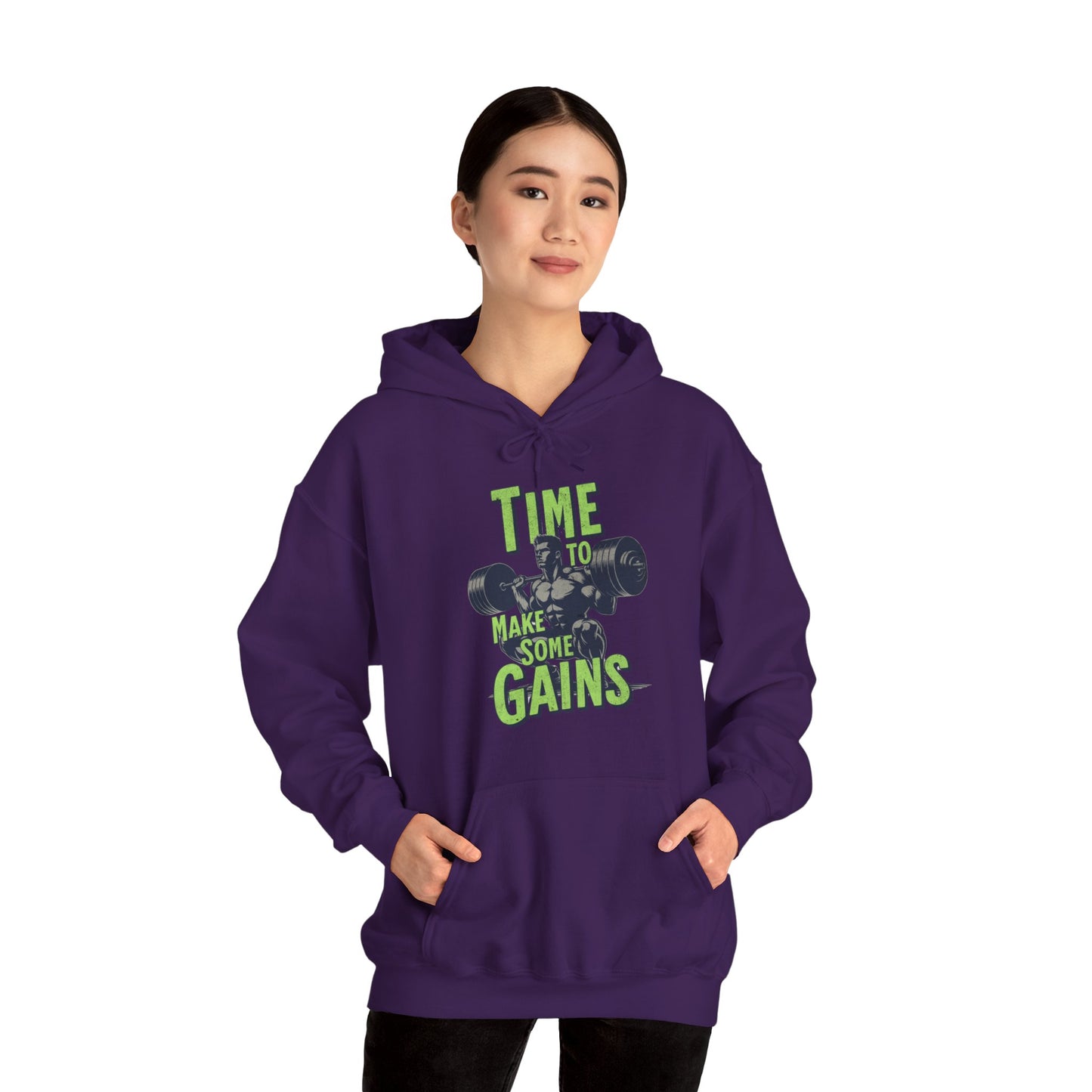 Sudadera con capucha "Time to make some Gains" para el Gym