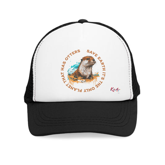 Gorra de malla de Nutria,  Día de la Nutria, Salvemos la tierra es el único planeta donde hay Nutrias, Amante de los Animales