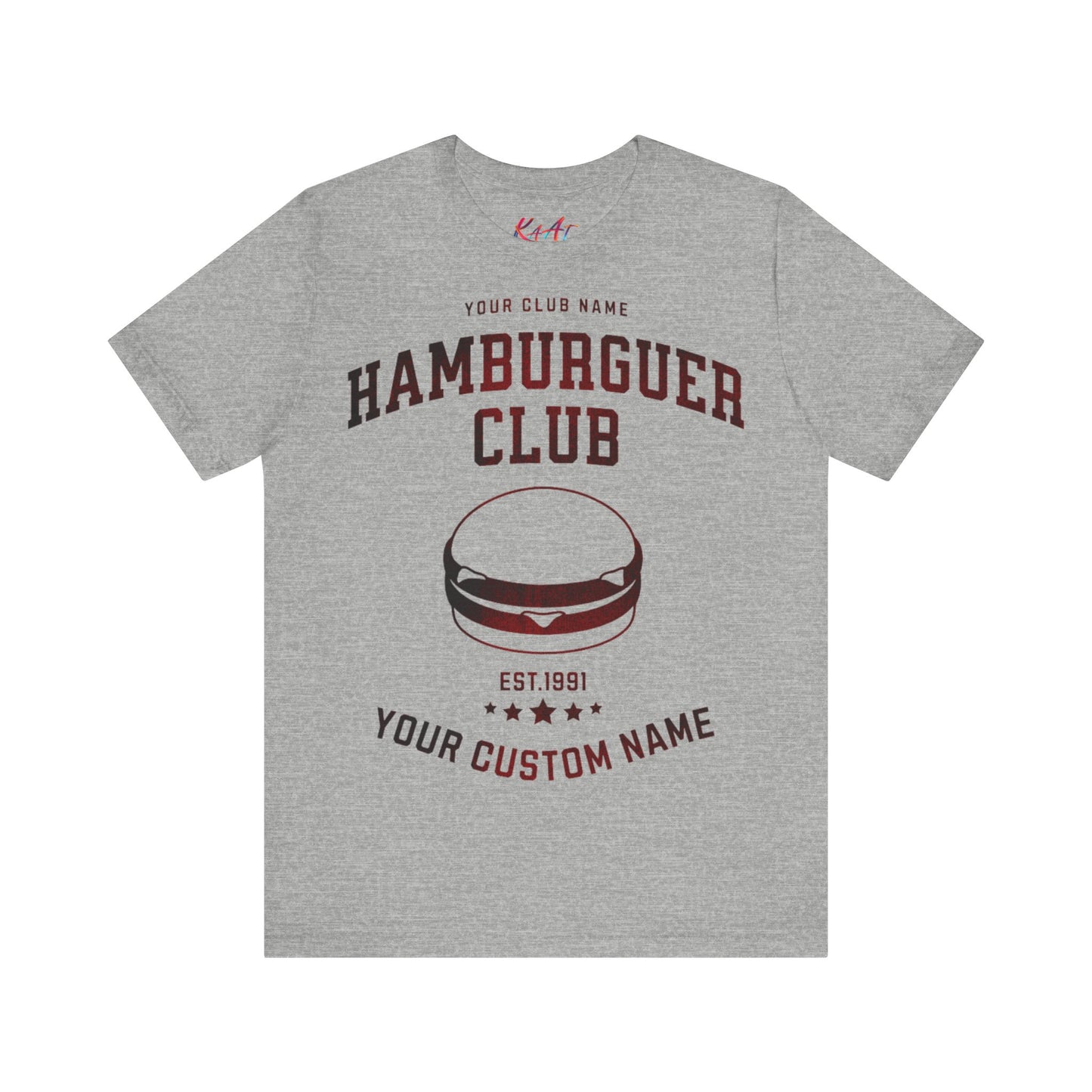 Camiseta del club de comida, Camiseta amante de la comida, Camiseta unisex; Camiseta con nombre personalizado