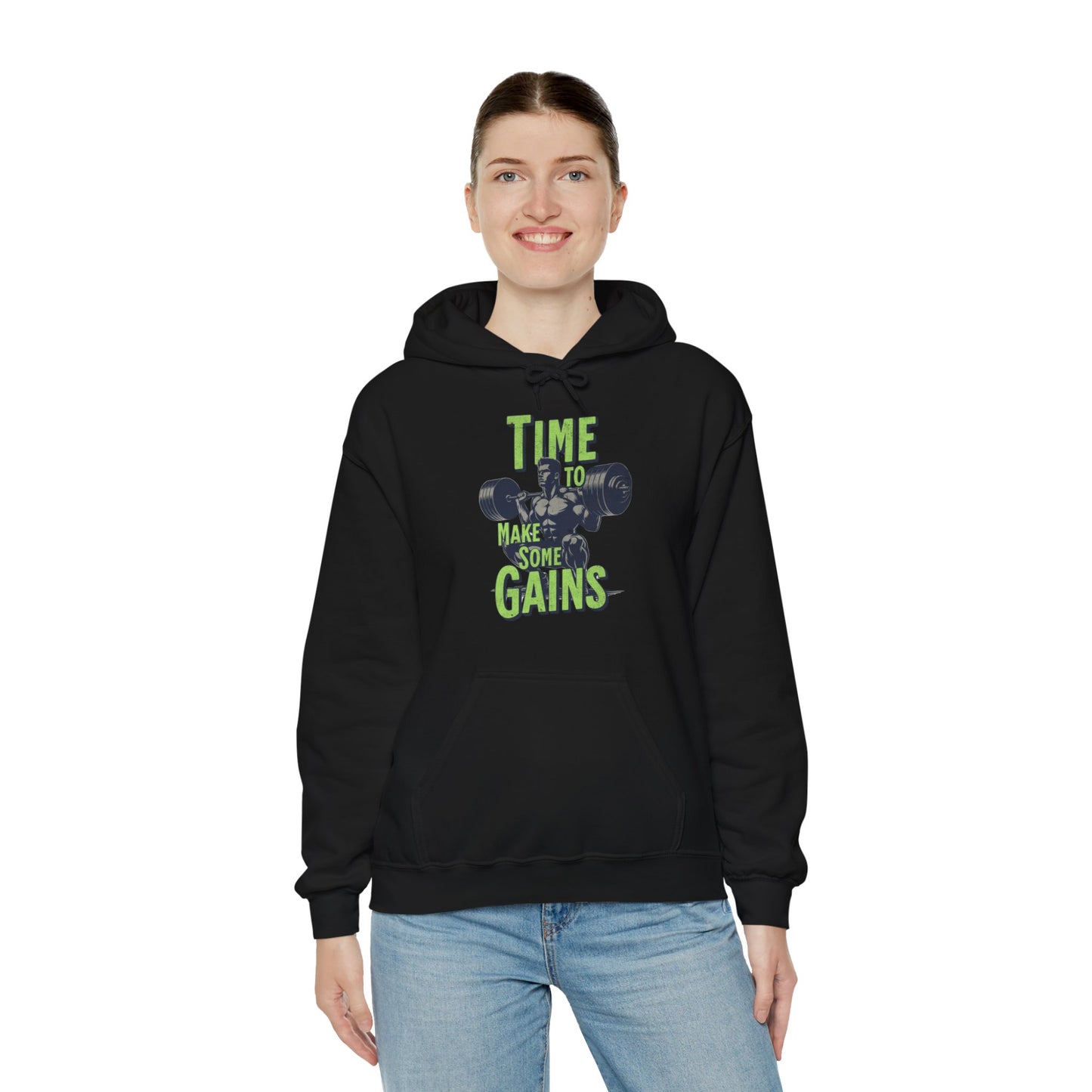 Sudadera con capucha "Time to make some Gains" para el Gym