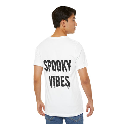 Camiseta de "Spooky Vibes" de gato para Halloween