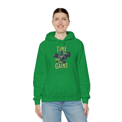 Sudadera con capucha "Time to make some Gains" para el Gym