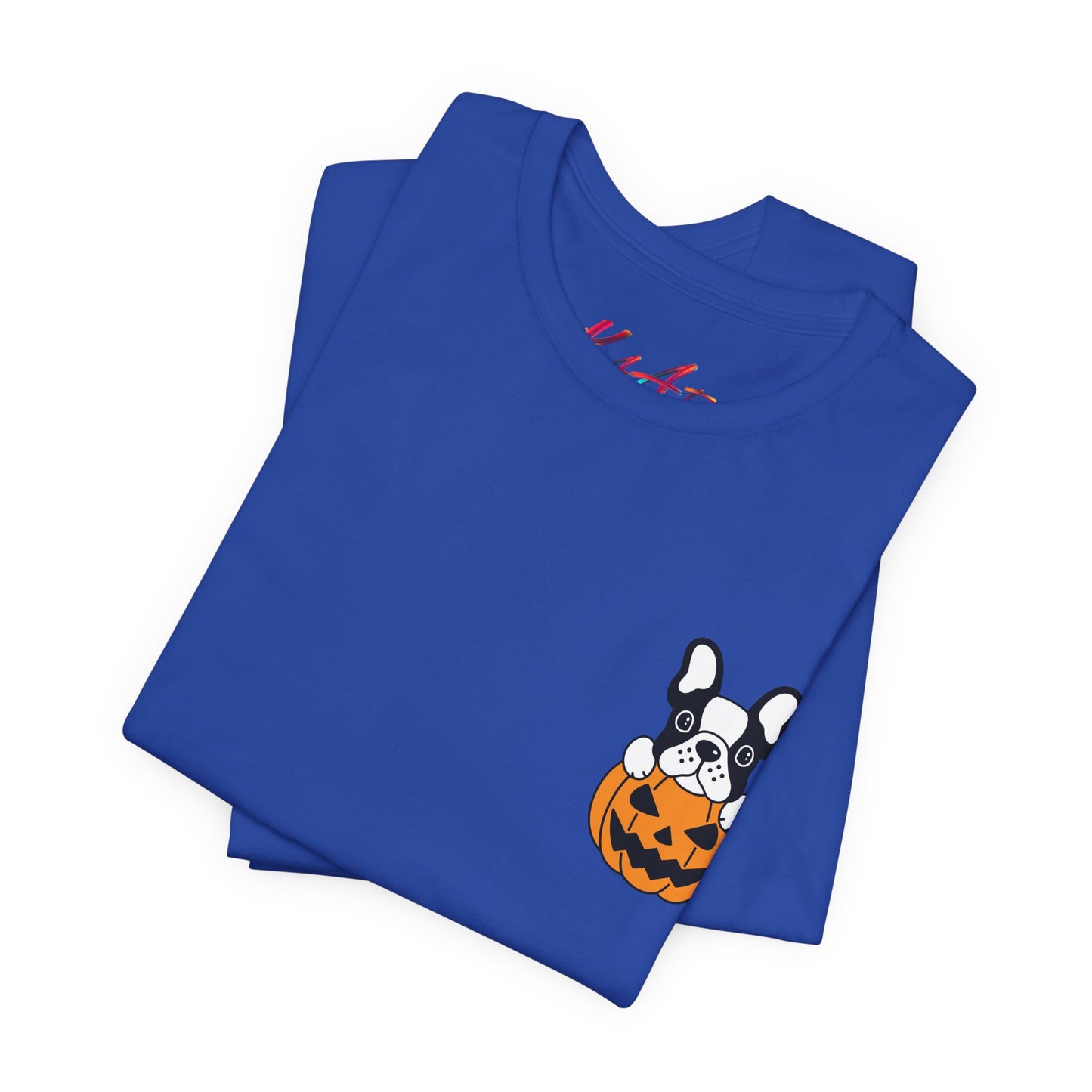 Camiseta divertida de perrito y calabaza para Halloween