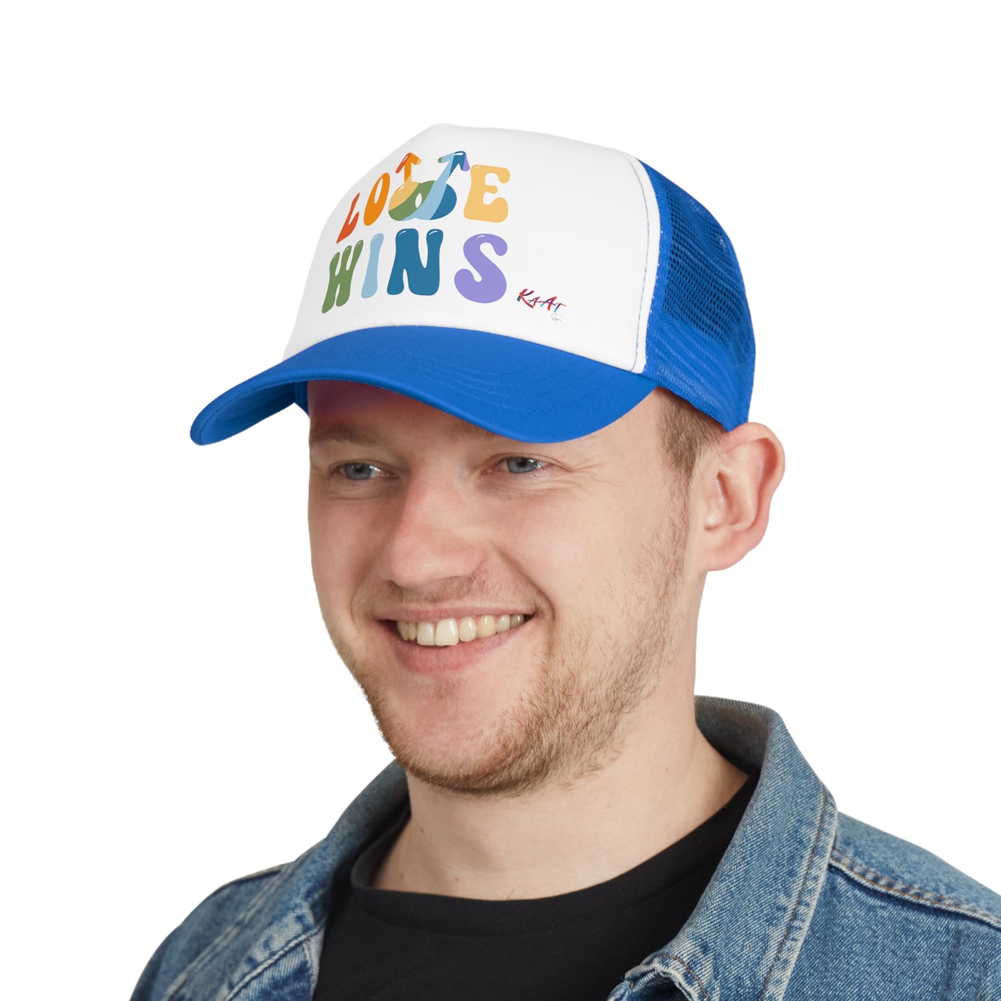 Gorra de malla Unisex inspirada en el PRIDE, El Amor Gana