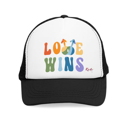 Gorra de malla Unisex inspirada en el PRIDE, El Amor Gana