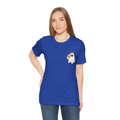 Camiseta "Girl Ghost" de Halloween  "Beer or Treat"