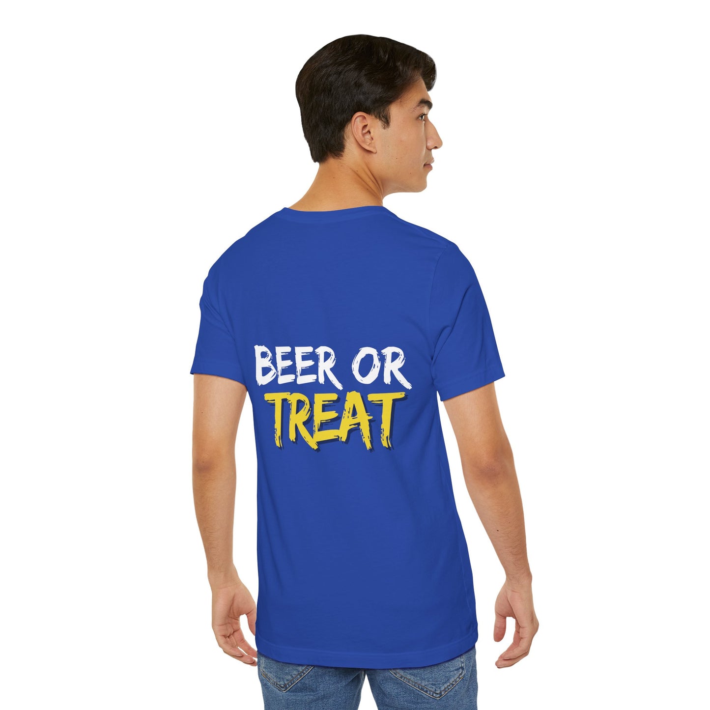 Camiseta de fantasma para Halloween  "Beer or Treat"