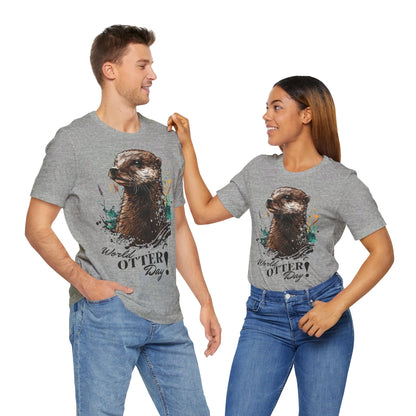 Día Mundial de la Nutria, Camiseta Divertida de Nutria, Amante de las Nutrias, Amante de los Animales, Regalo Camiseta de Nutria