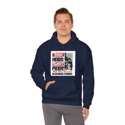 "Train Hard Sweat More" Gym Hoodie