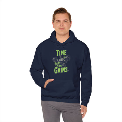 Sudadera con capucha "Time to make some Gains" para el Gym