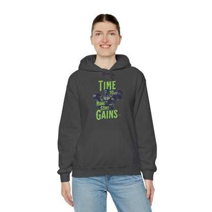 Sudadera con capucha "Time to make some Gains" para el Gym