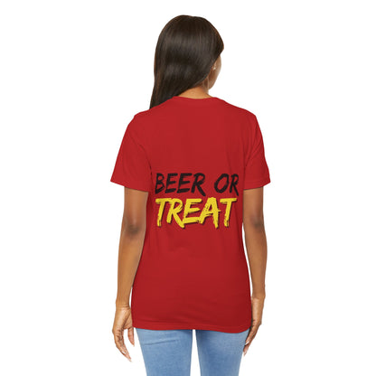 Camiseta "Girl Ghost" de Halloween  "Beer or Treat"